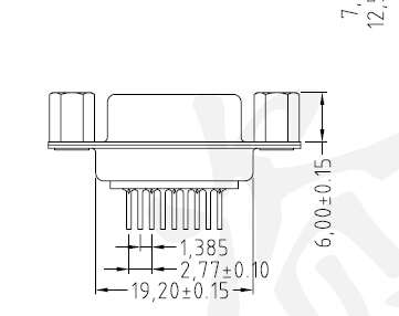 DP-09FW全金前鉚實心螺母6.0、插頭4