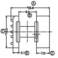 FX-1615/EE-16 1642臥式(4+5PIN)