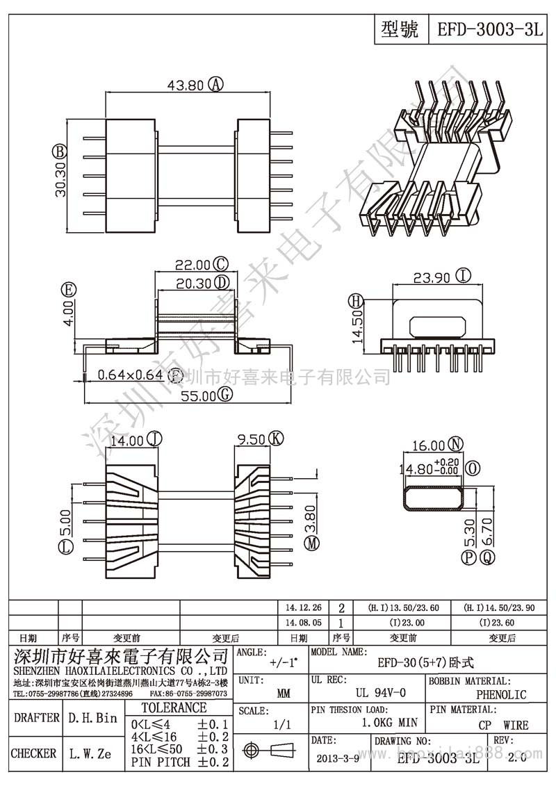 EFD-3003-3L EFD-30(5+7)臥式