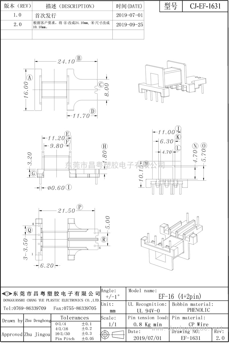 CJ-1631，EF16臥式（4+2）-模型
