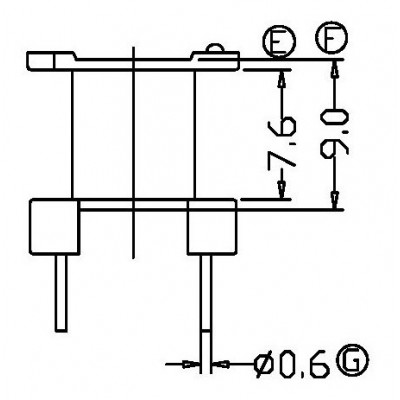 RH-EE-1310-1/EE-13立式 (5+5PIN)