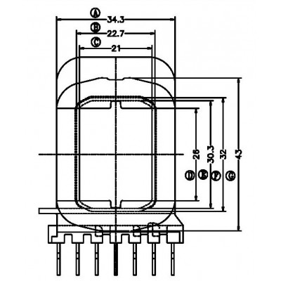 RH-EE-4012/EE-40立式(7+0PIN)