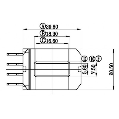 RH-EE-4012-1/EE-40立式(4+0PIN)