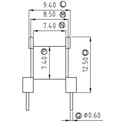 EE-1302/EE-13臥式(4+4PIN)