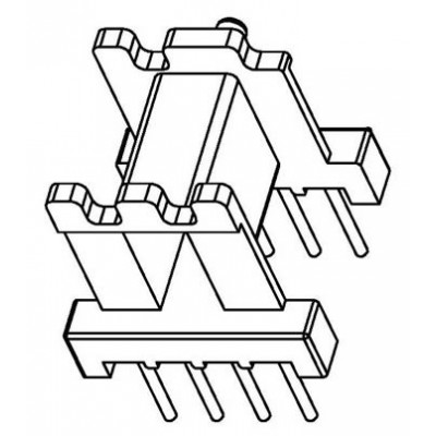 EE-1308/EE-13臥式帶飛線(xiàn)(4+4PIN)