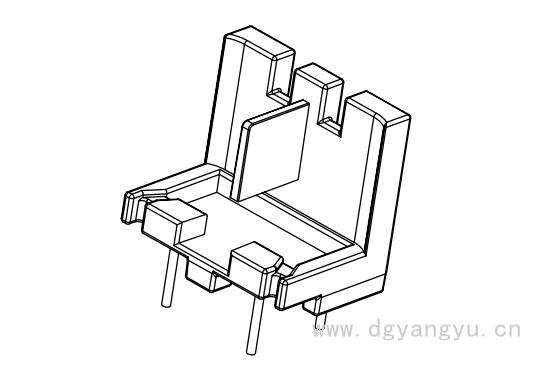 Y-B080 SQ15V 2+2  12.8X10  隔板厚度2.0
