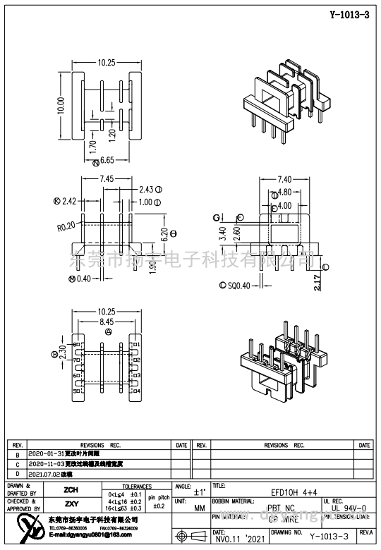 Y-1013-3 EFD10H 4+4