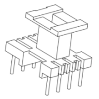 HXB-EE1302-1A EE13安規(guī)立式4+4針