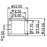金達(dá)成-BASE-003-1 BASE003底座003-1骨架 排距 9.5 腳距 2.5 7.5