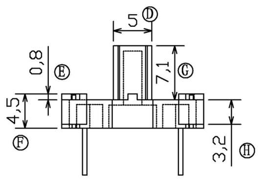 SL-B034直插/BASE(2+2)PIN