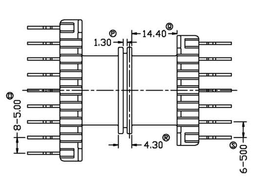 SL-4005-2/EI-40臥式(7+9)PIN