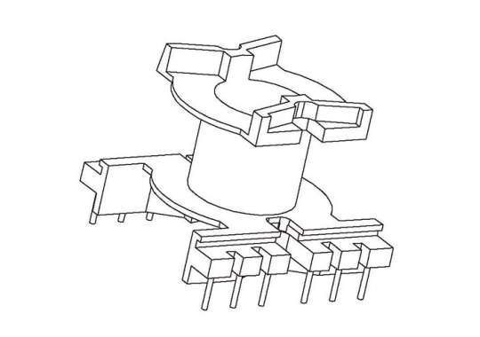 JDC-PQ-3227 PQ32立式(6+6PIN) 針徑Φ0.8 腳距5.00 7.50 排距30.00 幅寬14.00