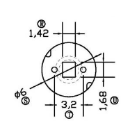HXC-033 磁環 底座1+1針 BASE