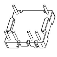 HXX-005 磁環 底座 4+2針  BASE